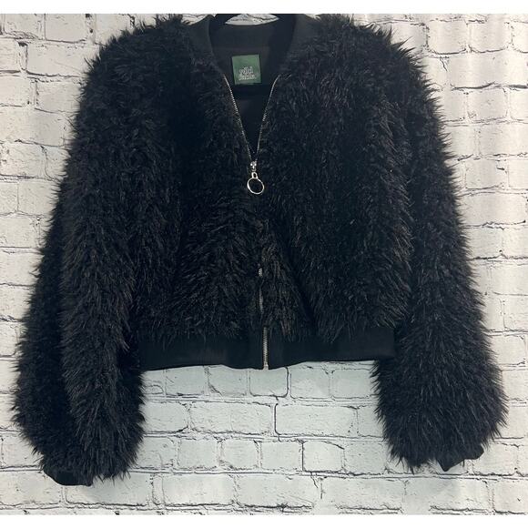 Wild Fable Shaggy Faux Fur Bomber - Picture 1 of 5